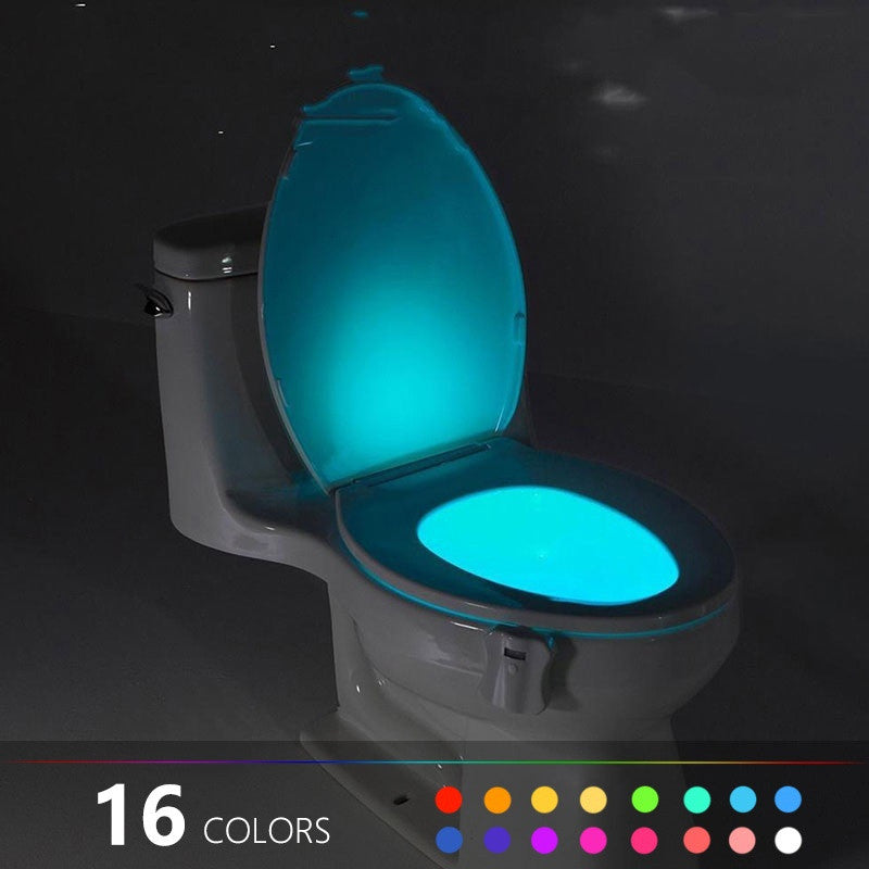 16-Color Motion Sensor LED Toilet Night Light