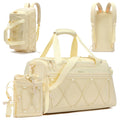 Gym Bag for Women 40L Sports Travel Duffel Bag Gym Backpack with Shoe Compartment Carry on Weekender Overnight Bag Personal Item Travel Bag Workout Tote Bag Yellow