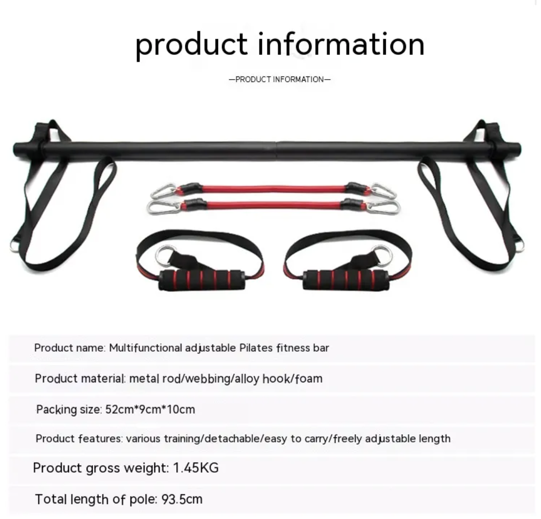 Brand New Pulse Pilates Bar Kit with Resistance Bands