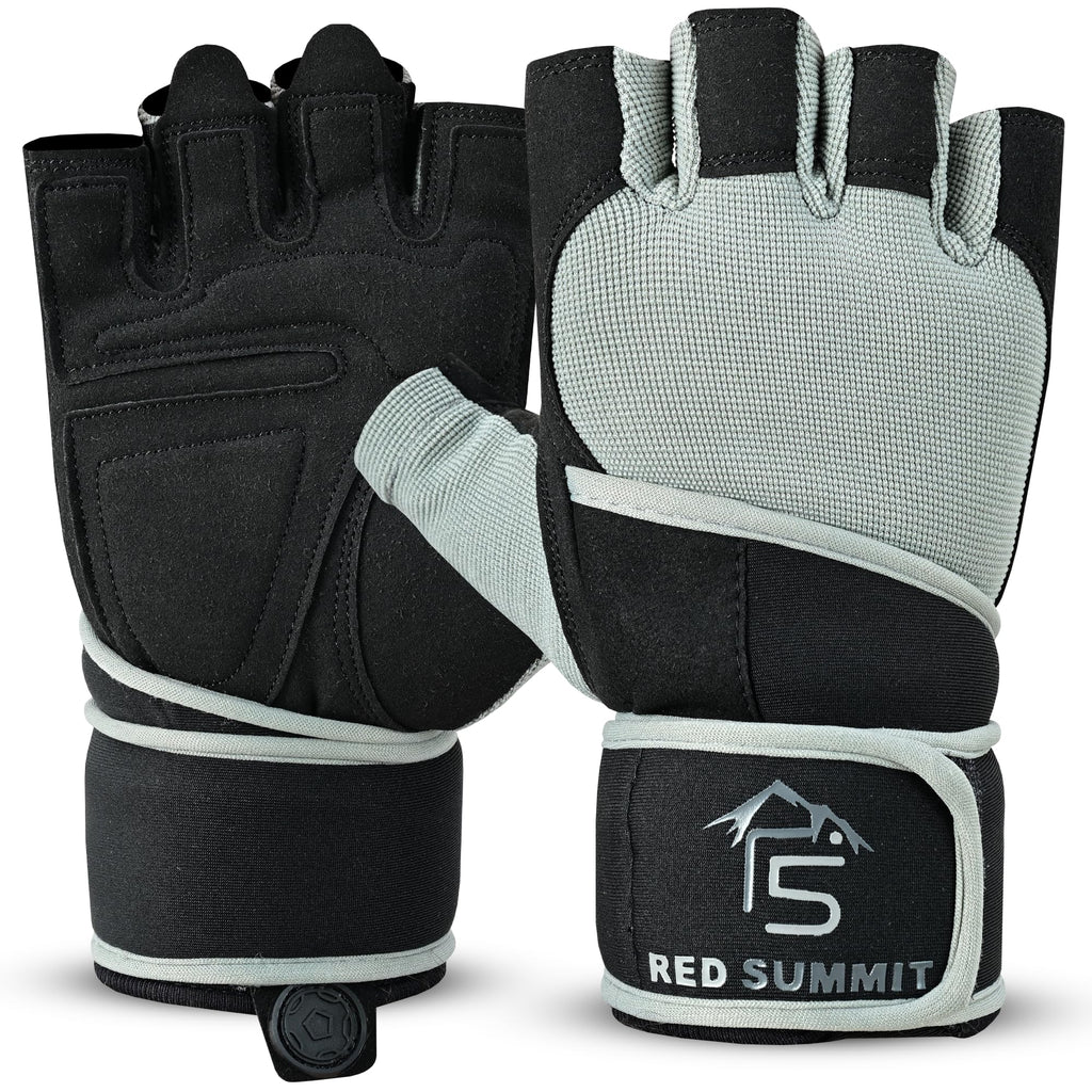 Weight Lifting Gym Gloves for Men & Women Workout Exercise Gloves with Wrist Support & Anti-Slip Palm for Hanging Rowing Pullups Bodybuilding Powerlifting & Calisthenics (Black X-Large)