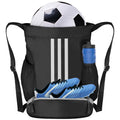Champhox Soccer Bag Youth Soccer Basketball Bag with Compartments Drawstring Backpack for Football Volleyball Gym Training