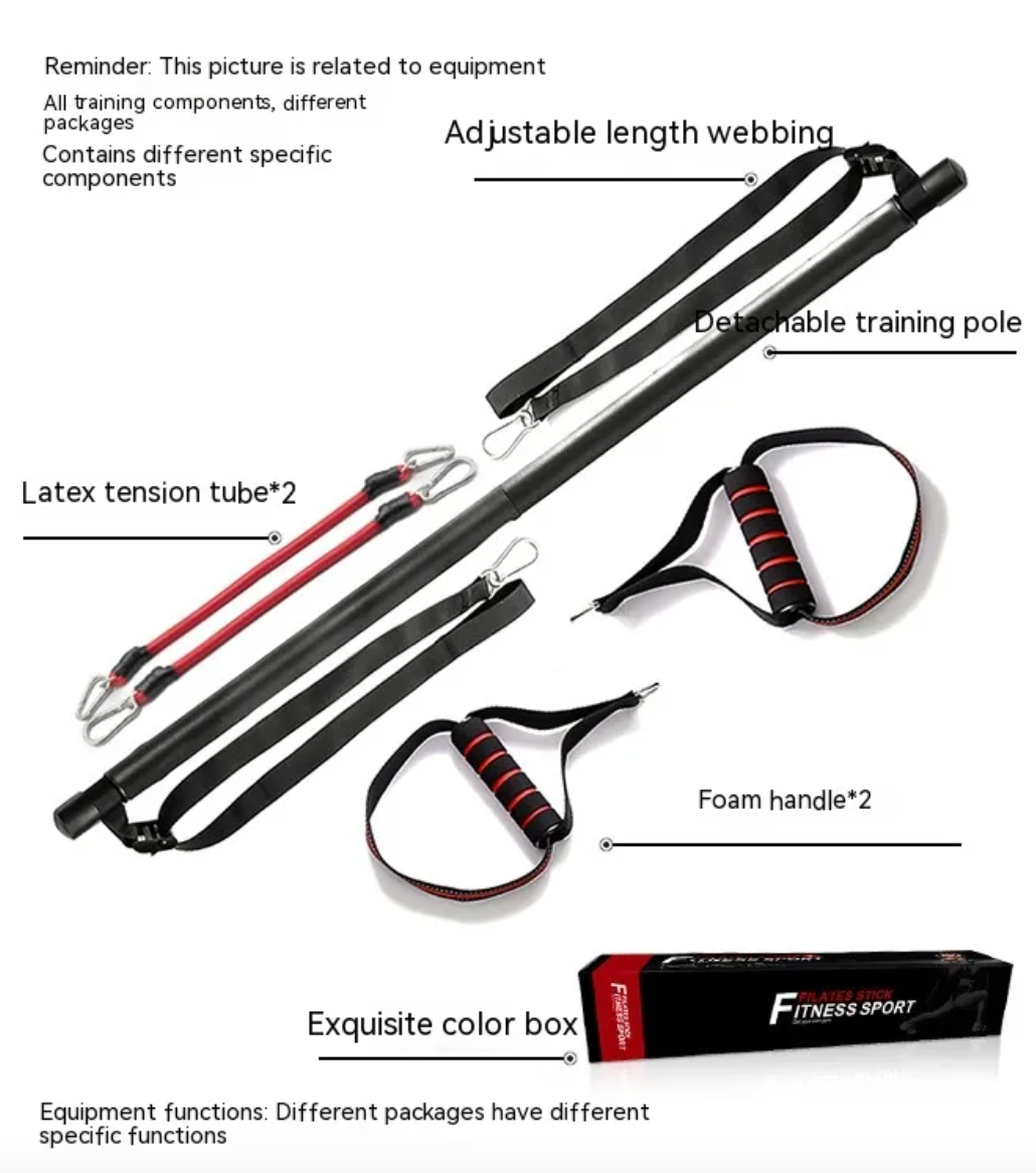 Brand New Pulse Pilates Bar Kit with Resistance Bands