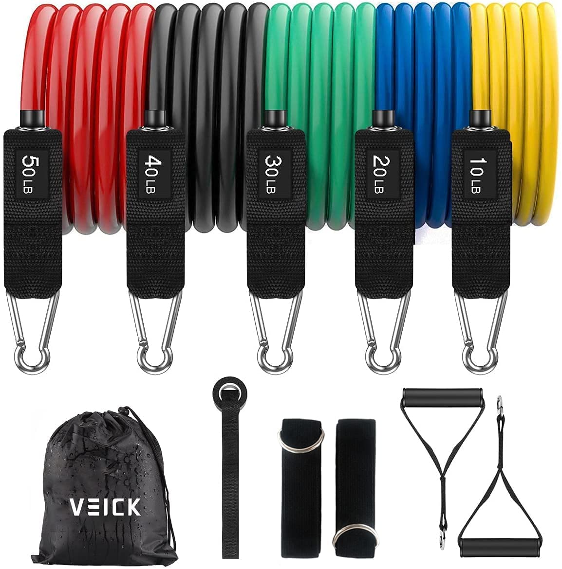 Brand New Pulse RESISTANCE Band Set (150 lbs) | Home & Gym Workout Kit